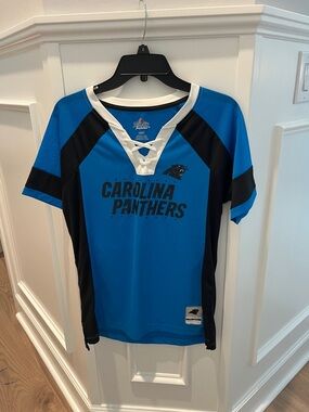 Carolina Panthers Women's Blue Lace-Up Jersey
